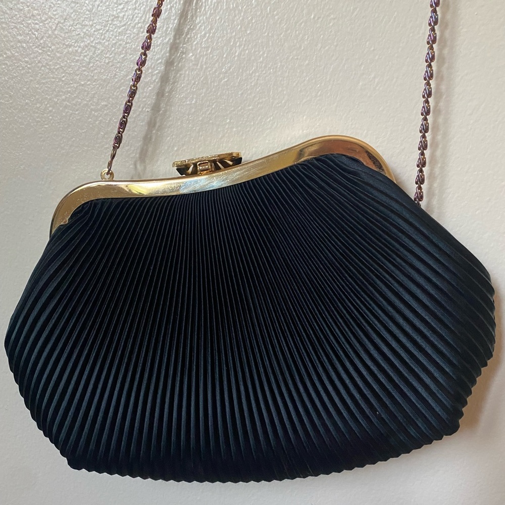 Black & gold clutch